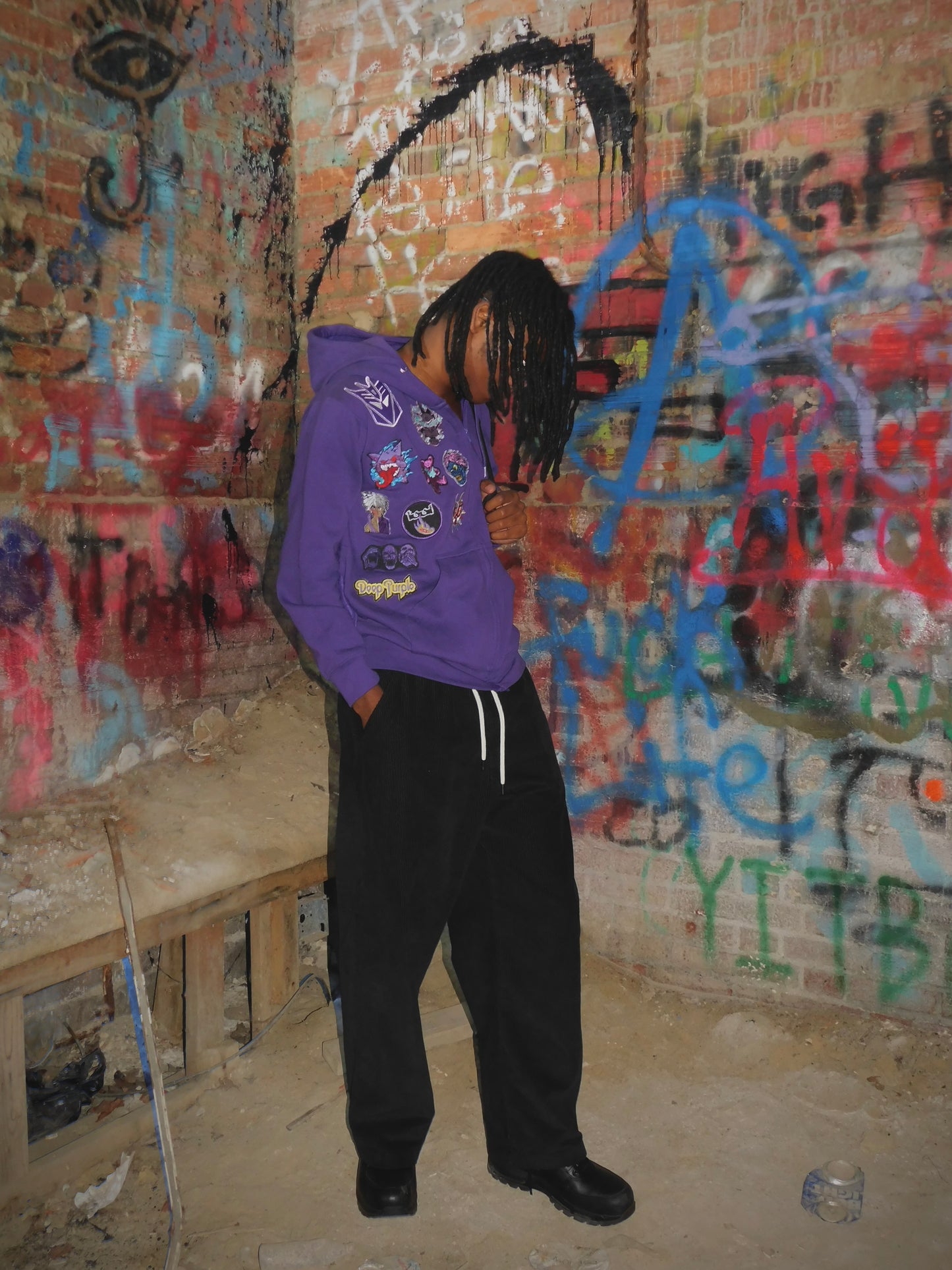 Purple Burnout Hoodie
