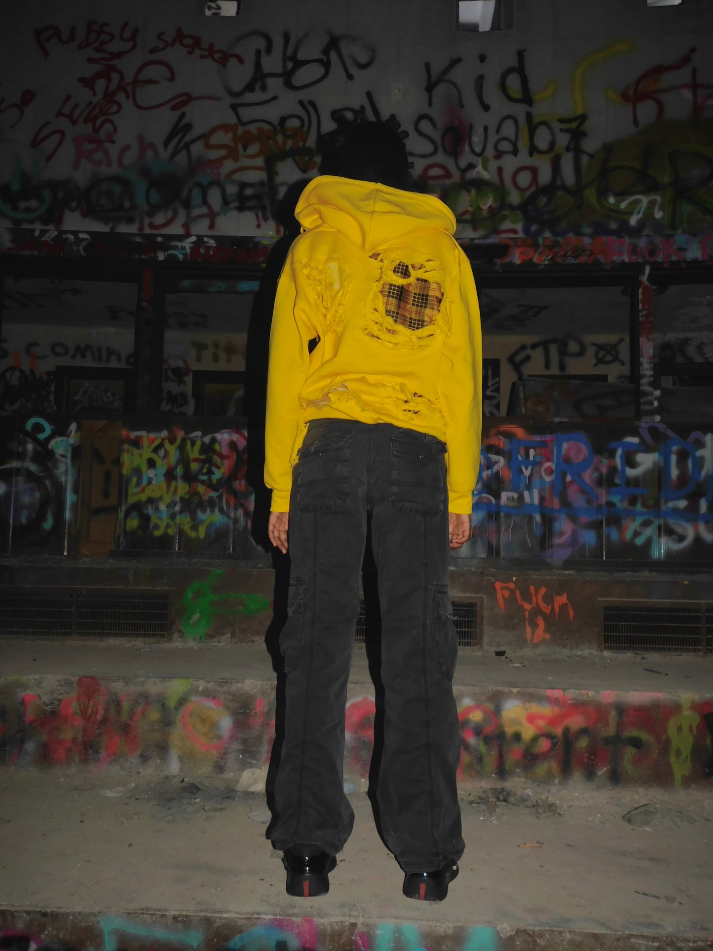 Yellow Burnout Hoodie