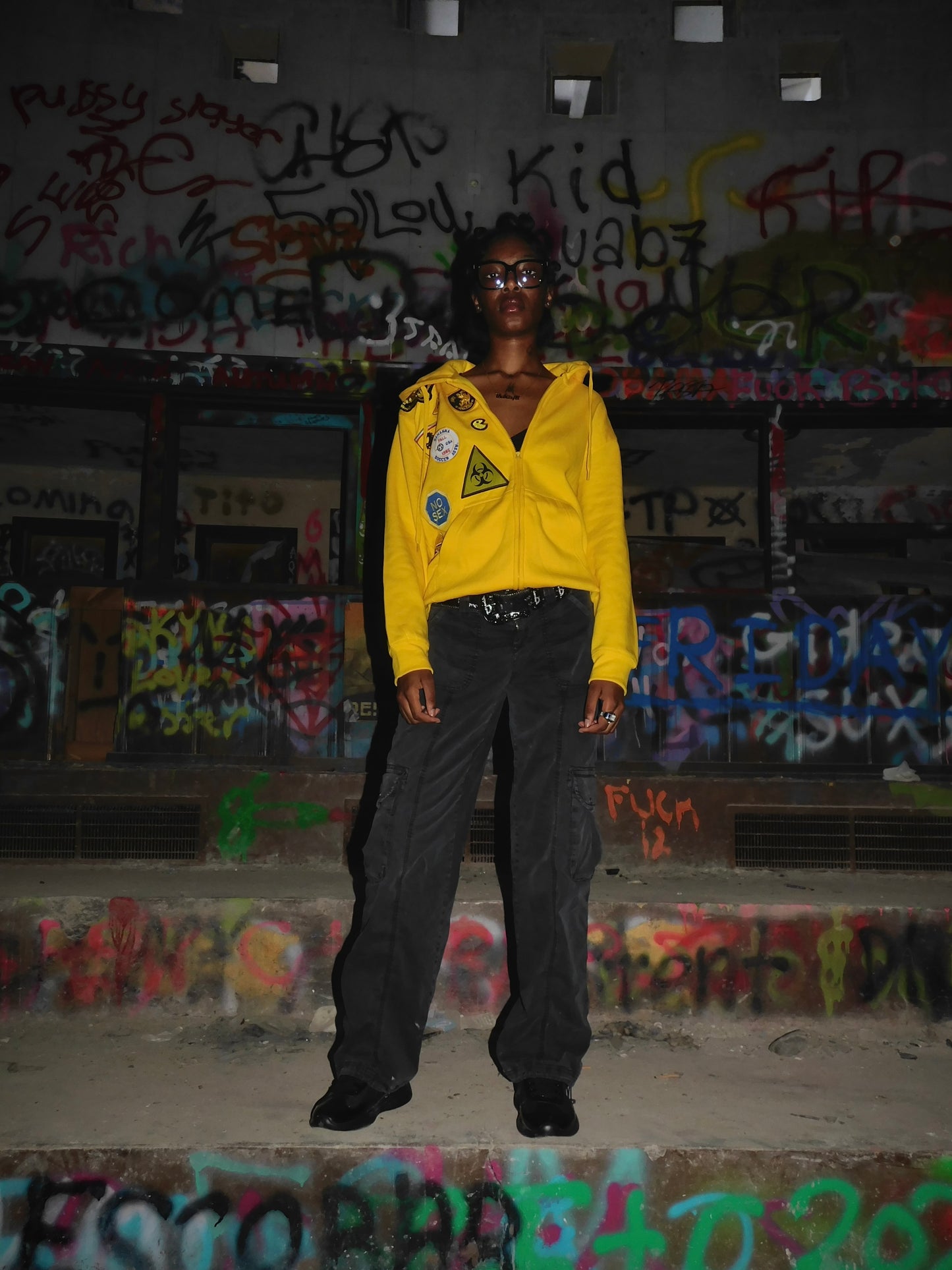 Yellow Burnout Hoodie