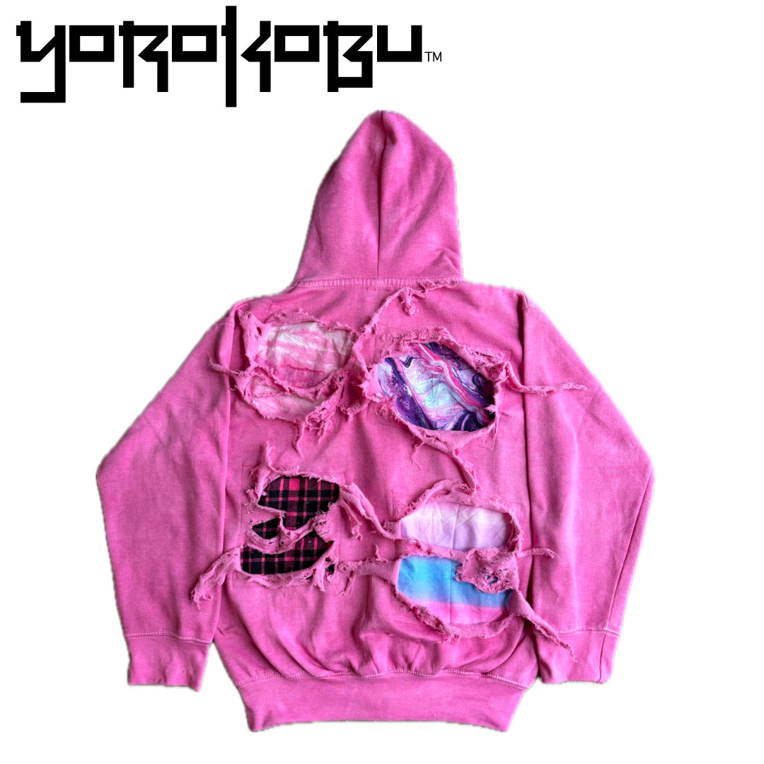 Pink Burnout Hoodie