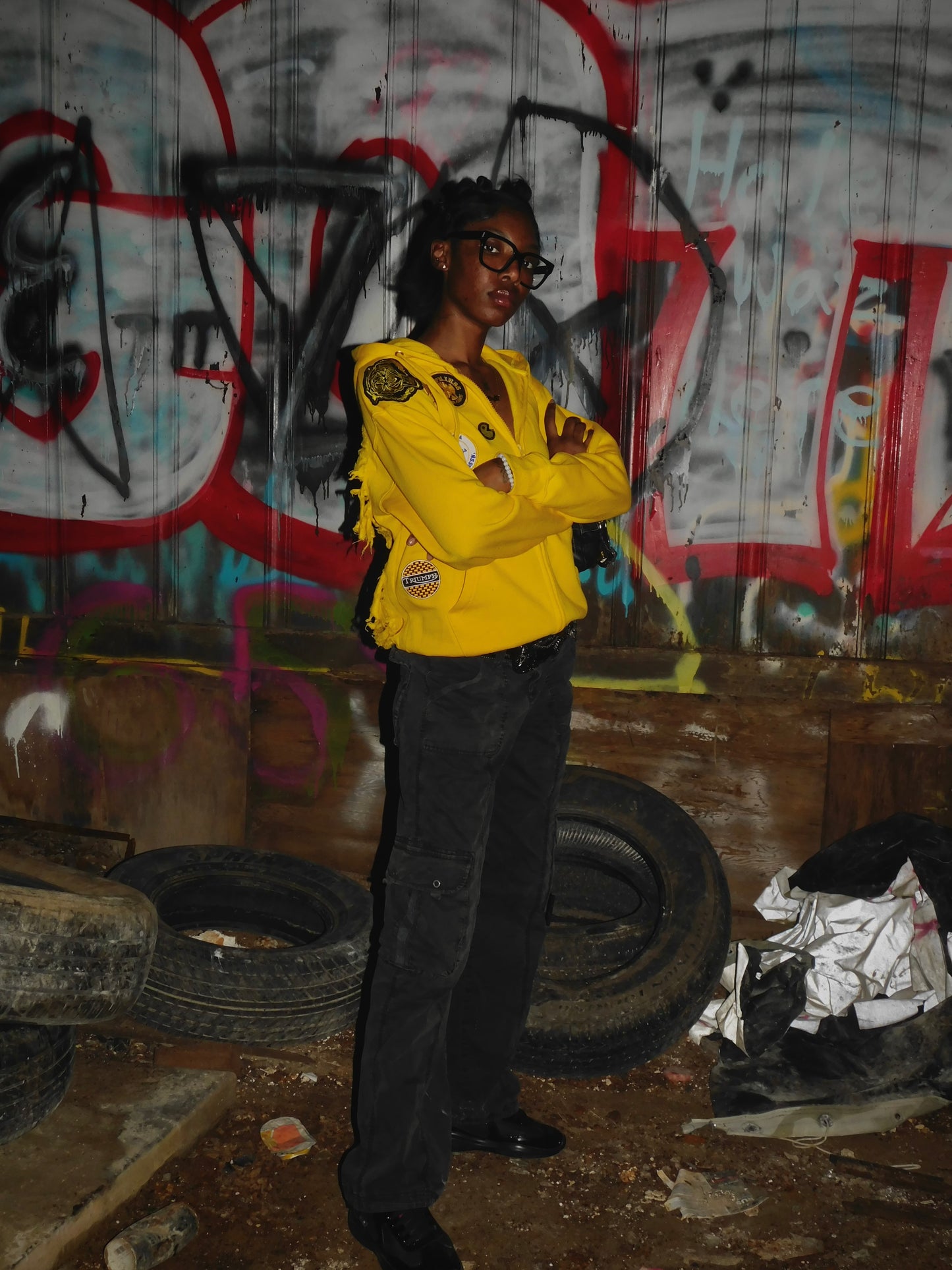 Yellow Burnout Hoodie