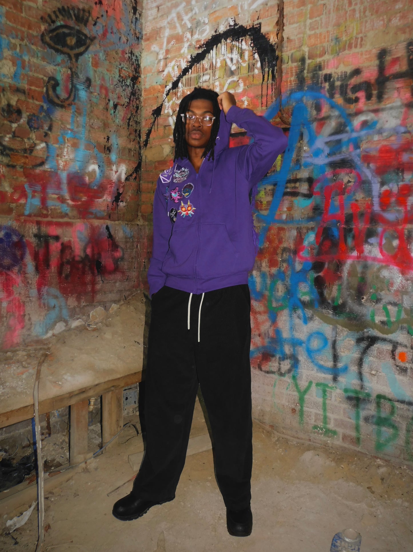 Purple Burnout Hoodie