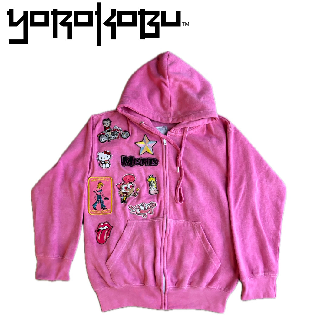 Pink Burnout Hoodie