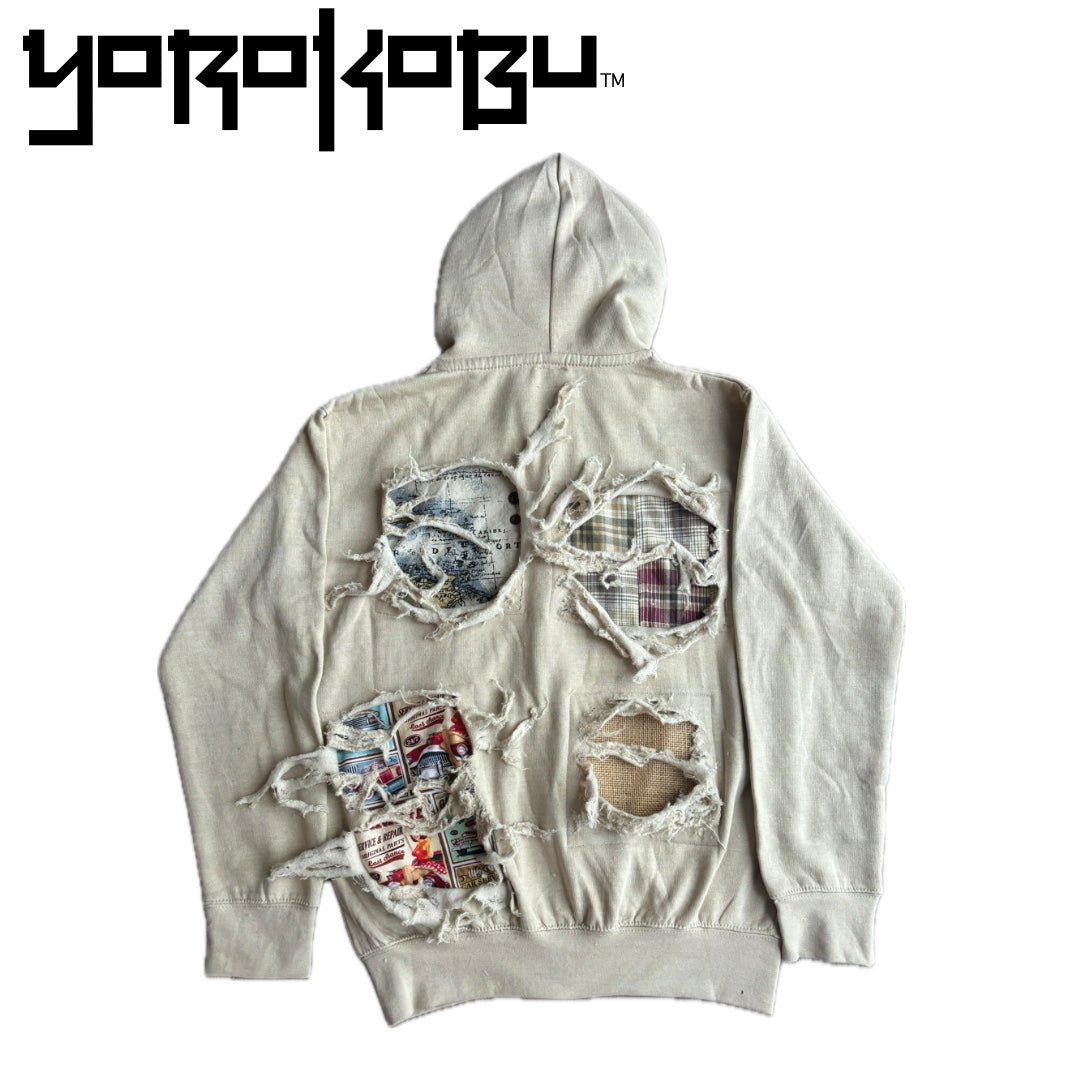 Tan Burnout Hoodie