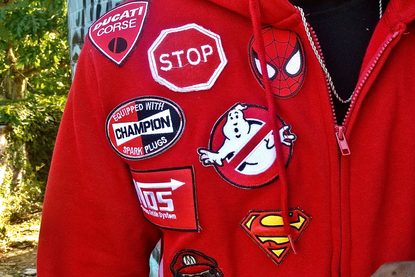 Red Burnout Hoodie