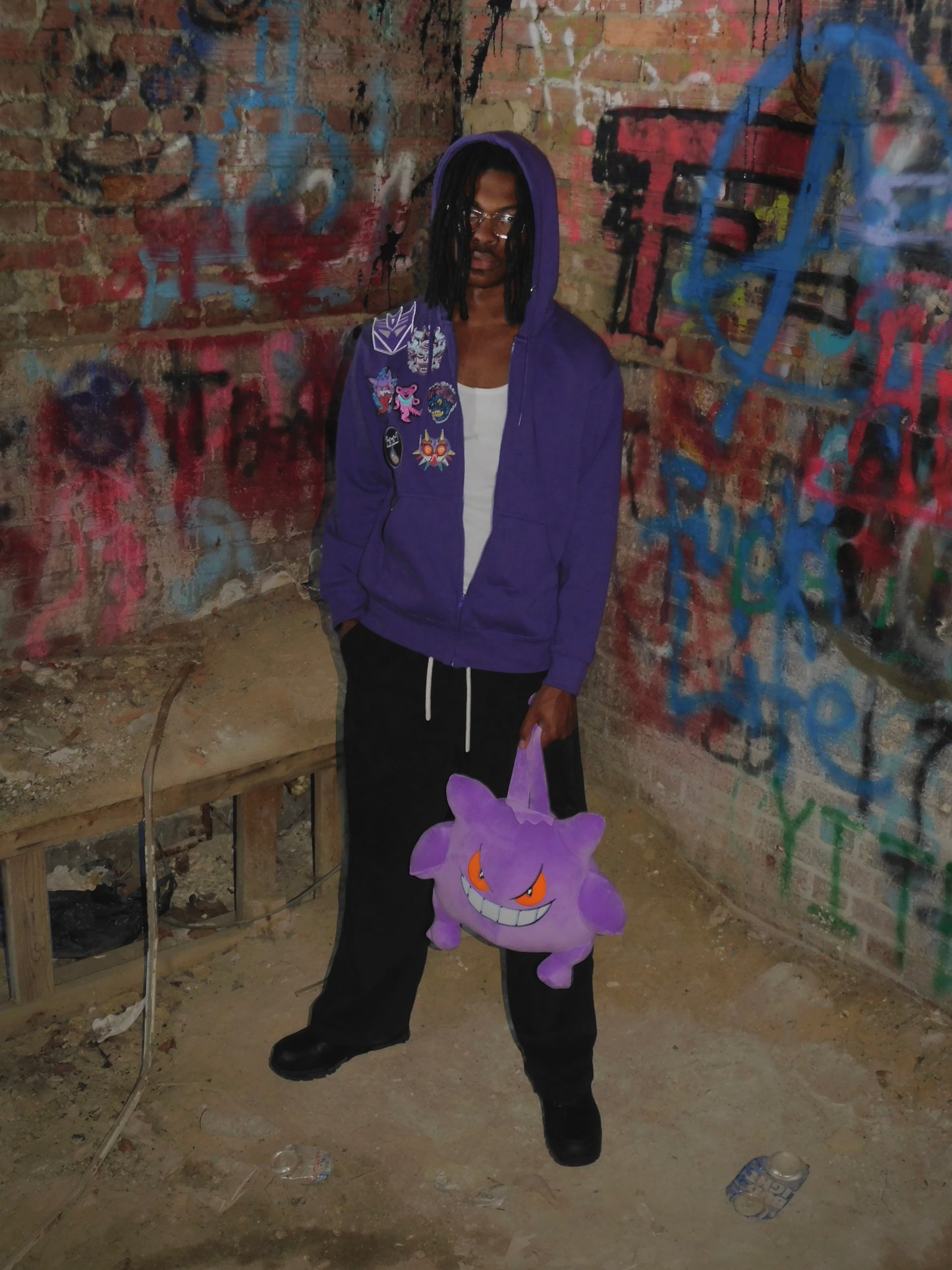 Purple Burnout Hoodie