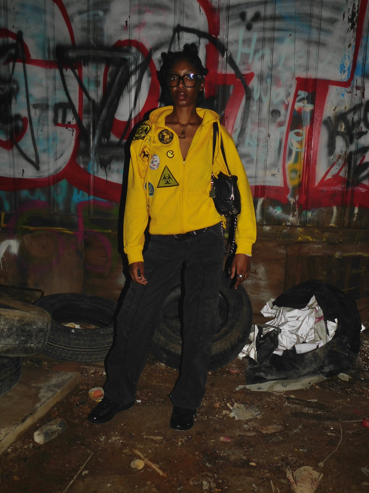 Yellow Burnout Hoodie