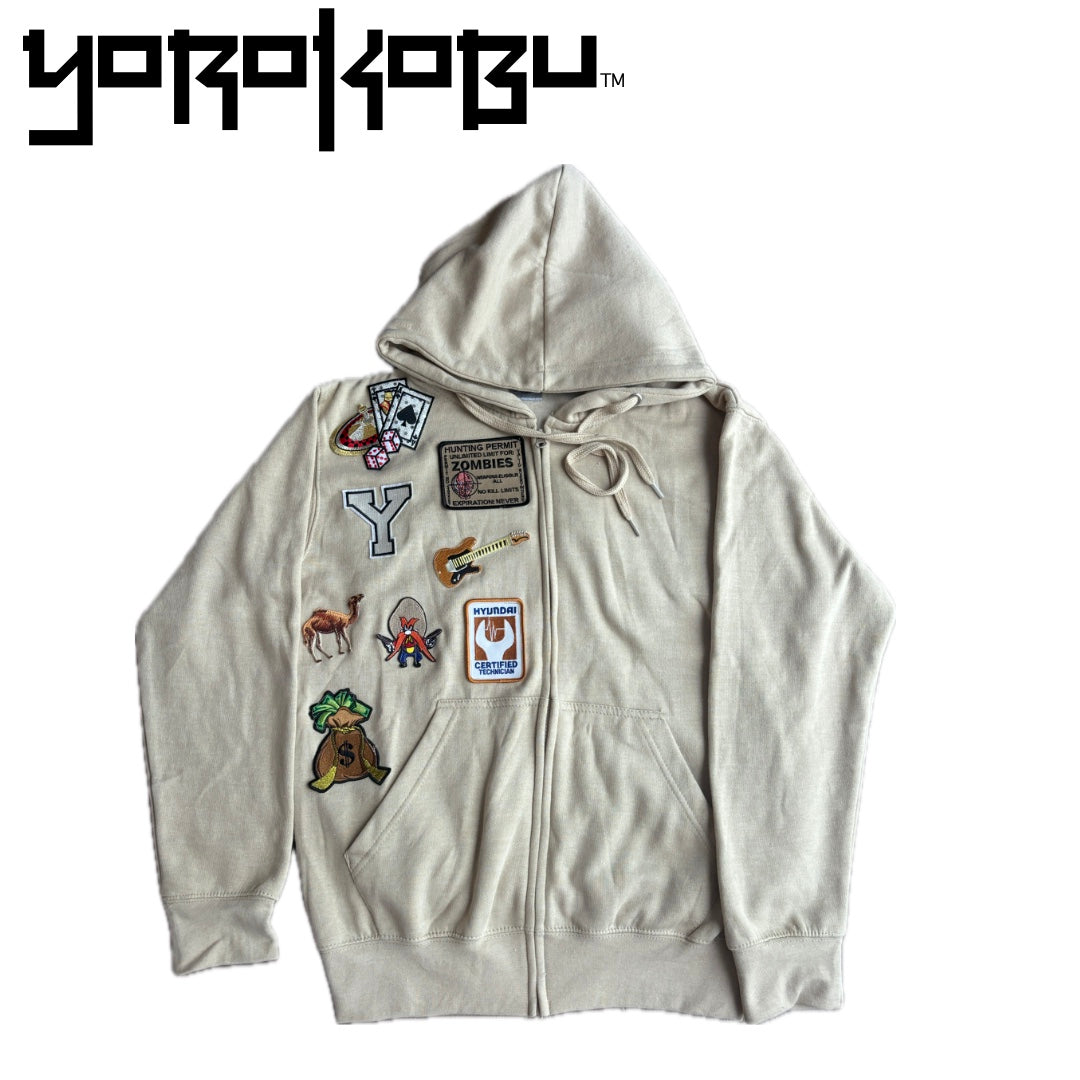 Tan Burnout Hoodie