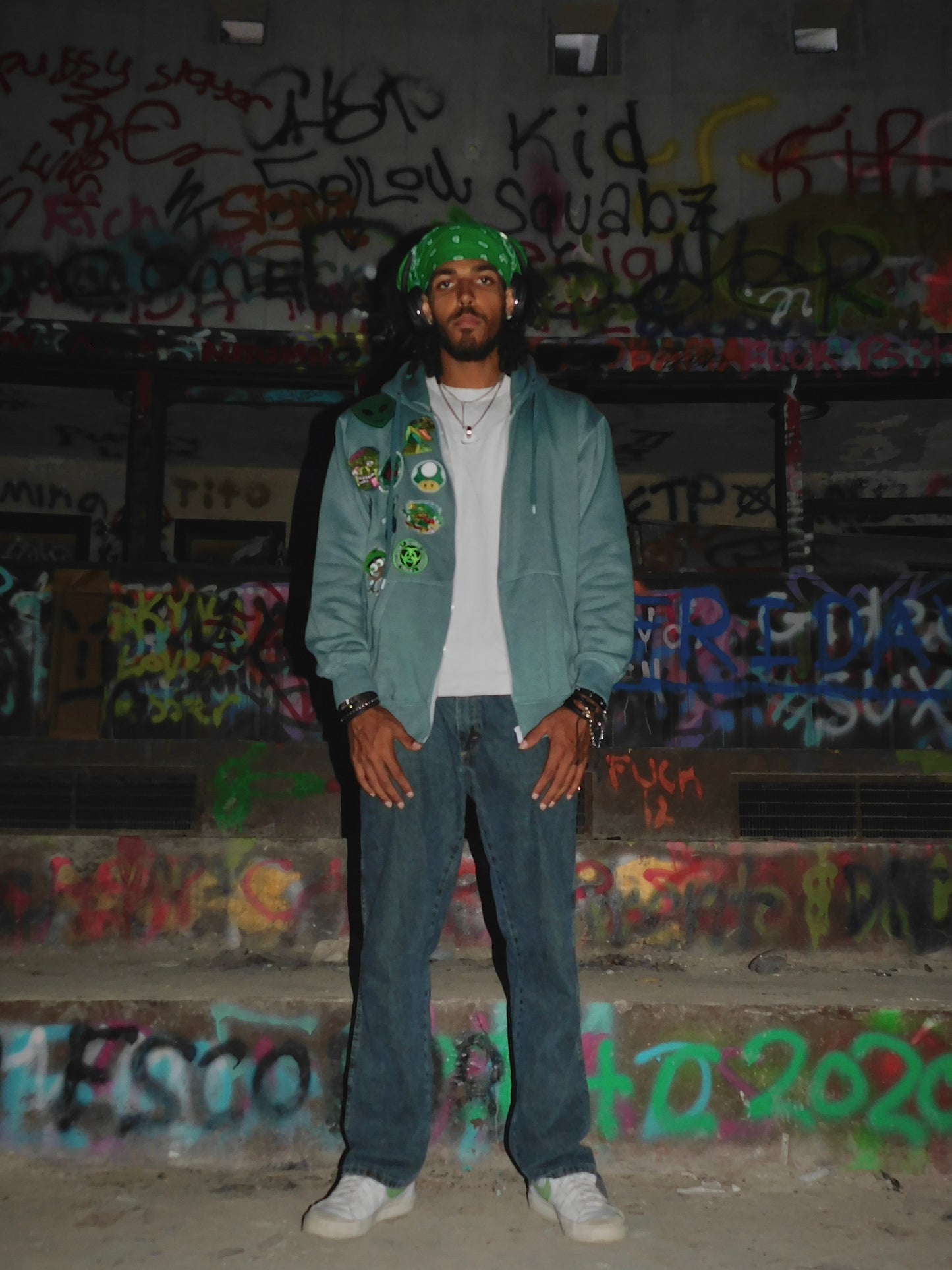 Green Burnout Hoodie