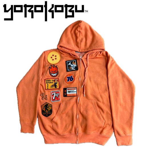 Orange Burnout Hoodie