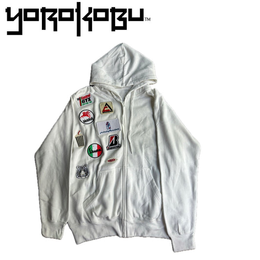White Burnout hoodie