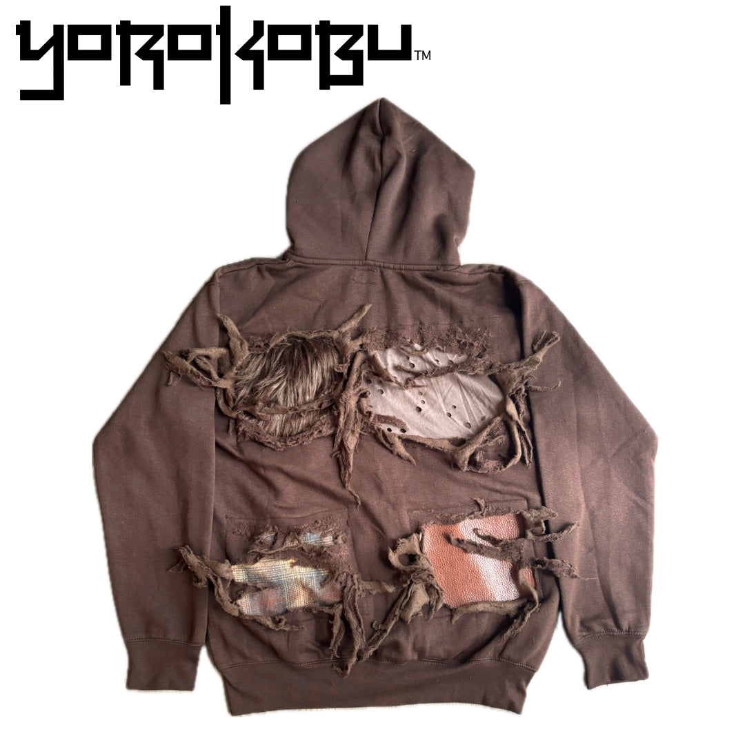 Brown Burnout Hoodie