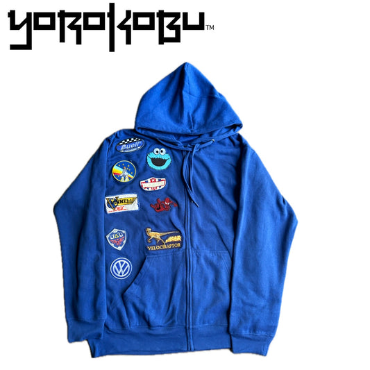 Blue Burnout Hoodie