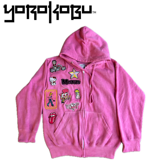 Pink Burnout Hoodie