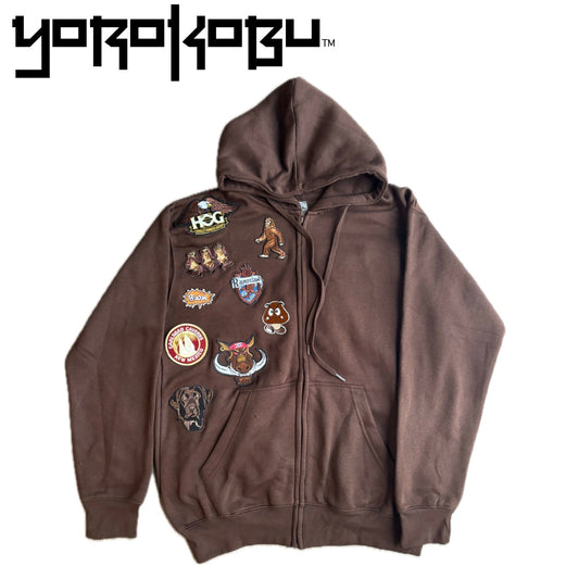 Brown Burnout Hoodie