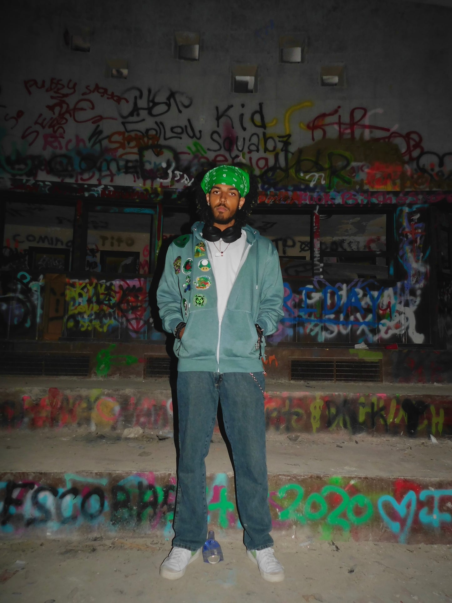 Green Burnout Hoodie